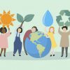 People caring about the world and the environment